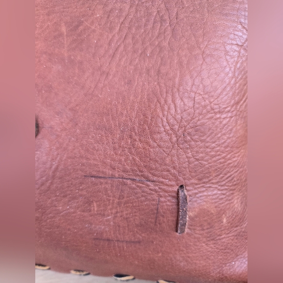 Vintage Handmade Leather Messenger Bag - Picture 4 of 16